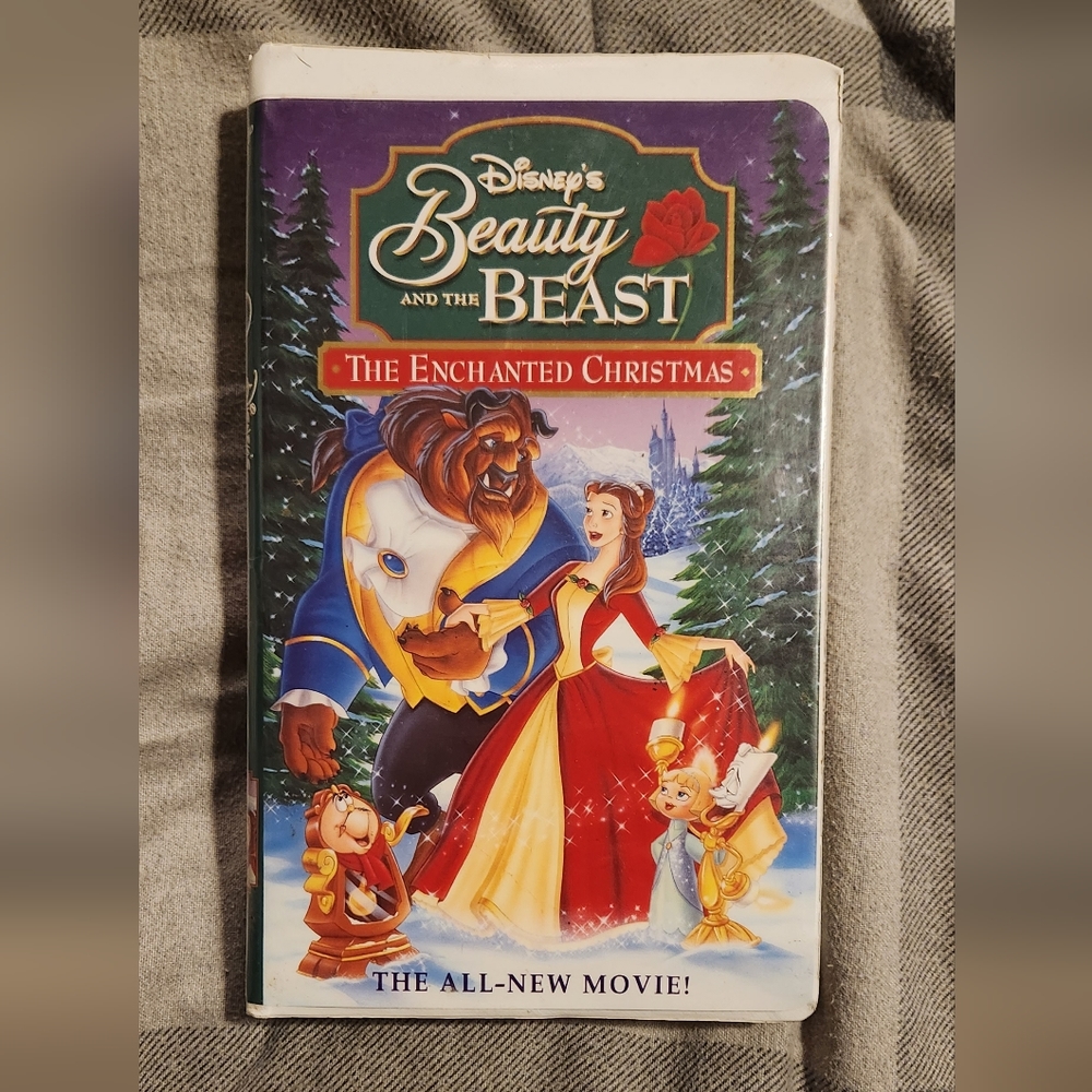 Walt Disney Beauty and the Beast The enchanted Christmas VHS